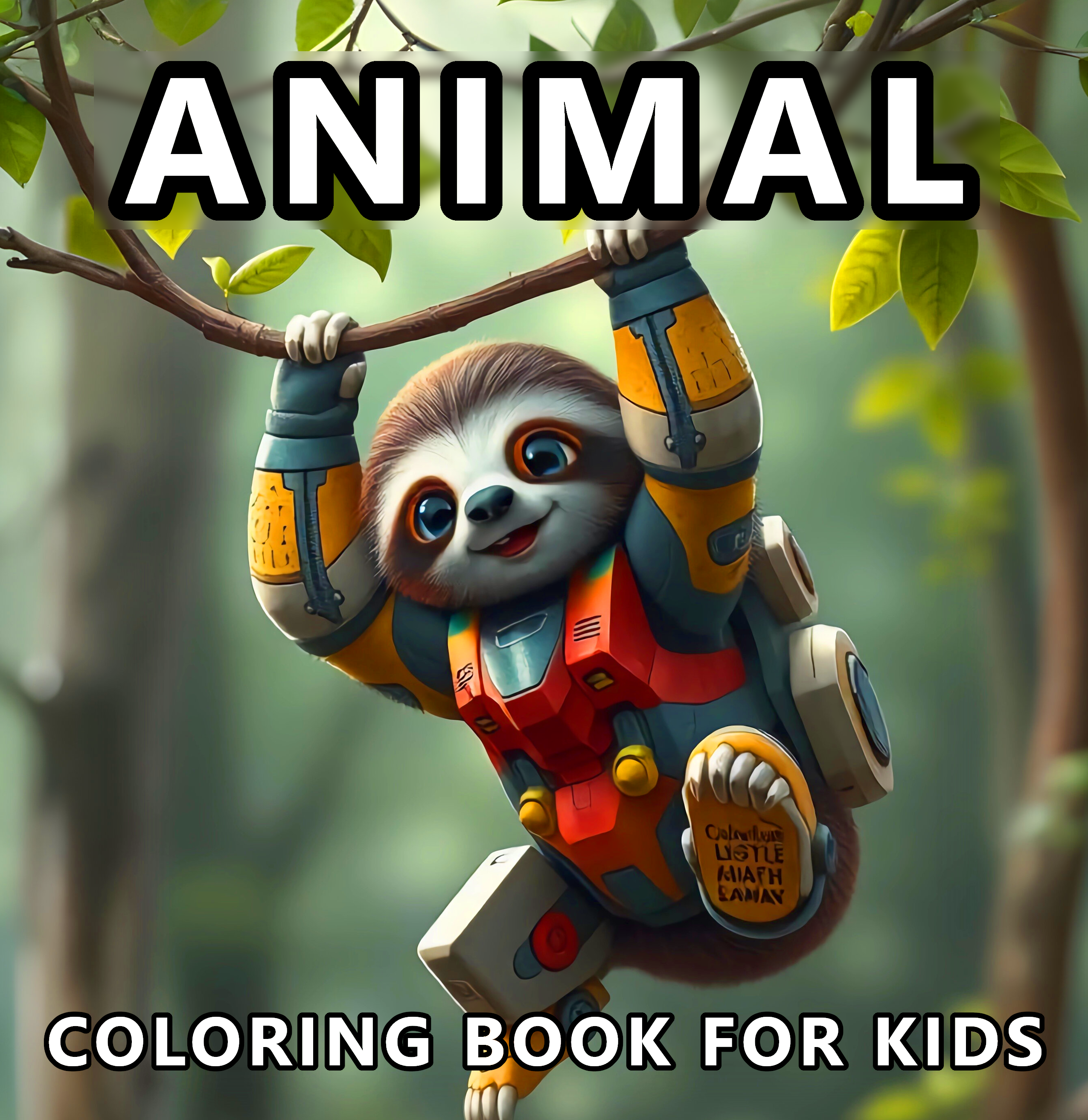 Animal coloring book for kids